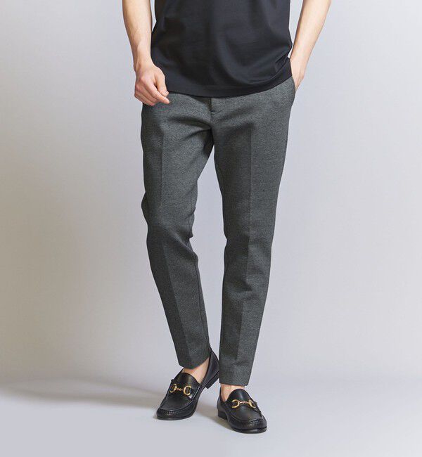 BEAUTY&YOUTH UNITED ARROWS「【WEB限定 WARDROBE SMART】ダブルニット ノープリーツ スラックス パンツ/セットアップ対応	【抗菌・防臭」|スラックス|