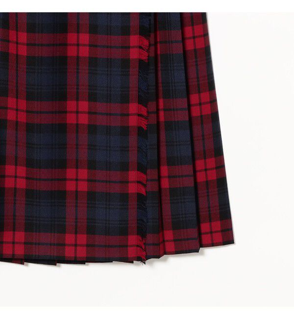 BEAMS SELECTION for WOMEN「【別注】O&rsquo;NEIL OF DUBLIN &times; Demi-Luxe BEAMS / ウール イージー ロング キルトスカート 85cm」|スカート|