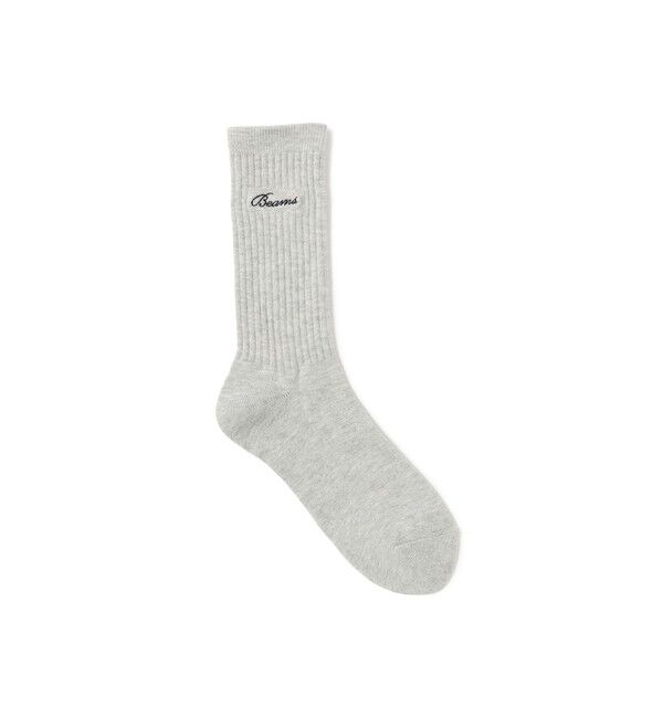 BEAMS「BEAMS ロゴ ソックス」|ソックス|GREY