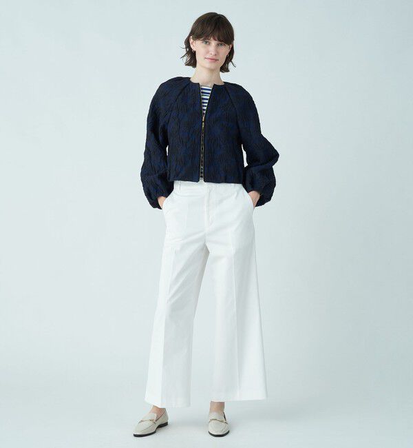TOMORROWLAND collection「コットンシルクデニム ワイドストレートパンツ」|その他|