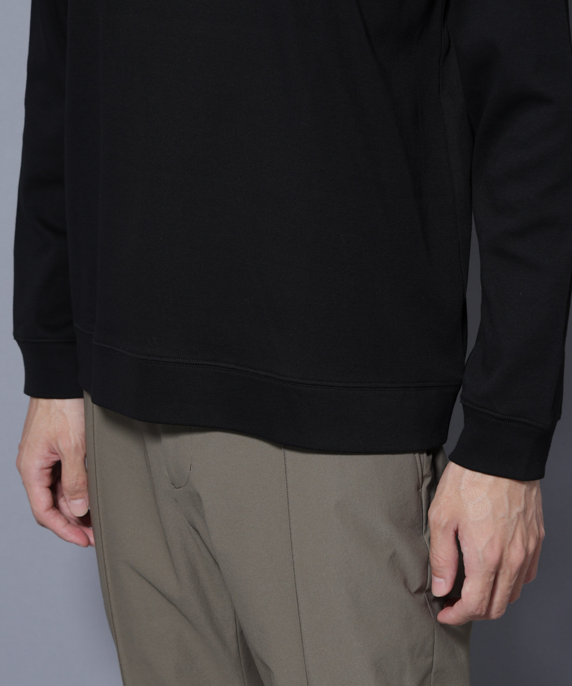 NANO universe「「FORMAL JERSEY」モックネックカットソー長袖」|Tシャツ・カットソー|