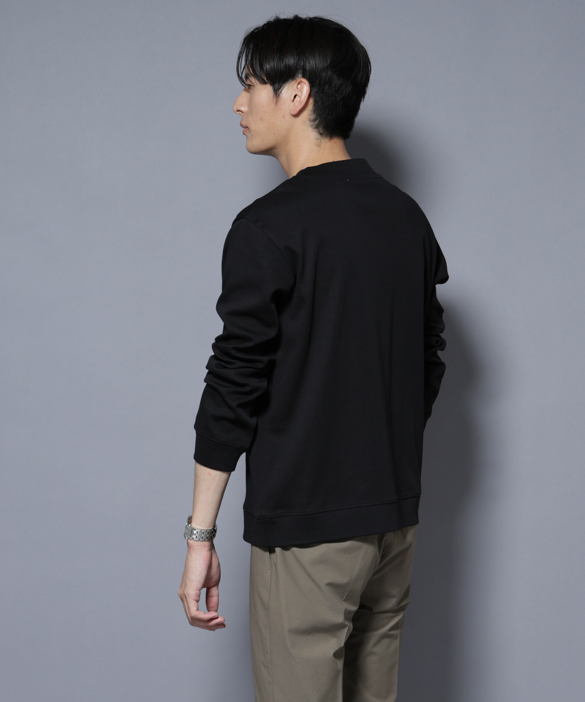 NANO universe「「FORMAL JERSEY」モックネックカットソー長袖」|Tシャツ・カットソー|