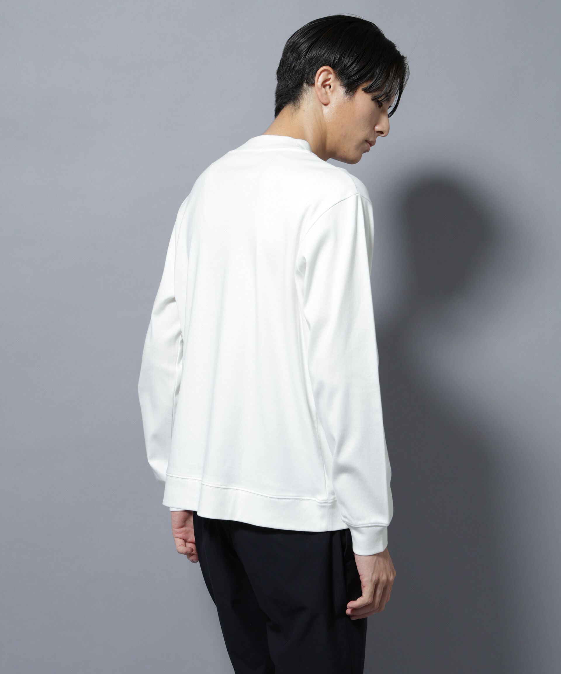 NANO universe「「FORMAL JERSEY」モックネックカットソー長袖」|Tシャツ・カットソー|