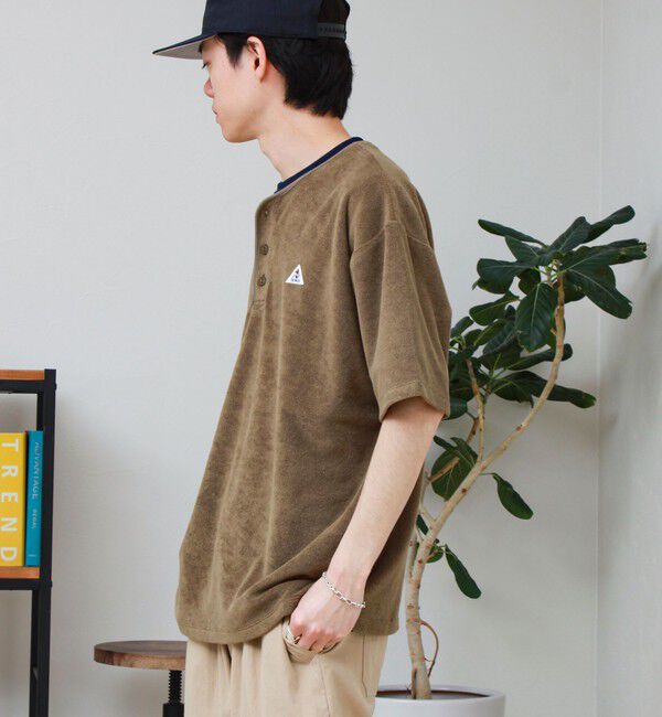 GLOSTER「【GEVACO/ゲバコ】パイルヘンリーネックＴシャツ」|Tシャツ・カットソー|