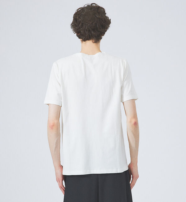 ABAHOUSE「【ノンストレス】定番 / COTTON LYCRA 圧着 クルーネック 半袖 T」|Tシャツ・カットソー|
