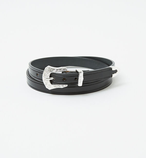 ABAHOUSE「【TORY LEATHER / トリーレザー】3/4WesternBelt /」|ベルト|ブラック