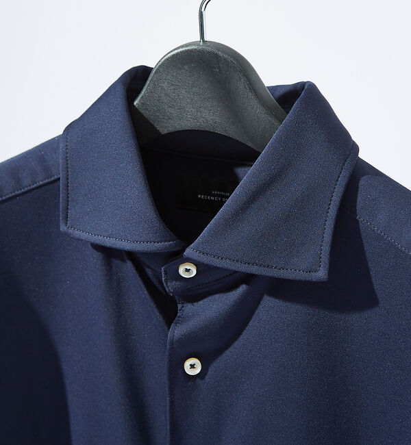 ABAHOUSE「【接触冷感】アイスピケ ストレッチ 長袖シャツ / FLEX SHIRTS」|シャツ・ブラウス|