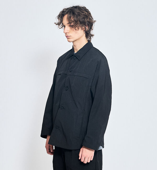 ABAHOUSE「【セットアップ対応】TUCK＆DARTS ワッシャーナイロン シャツブルゾン /」|シャツ・ブラウス|