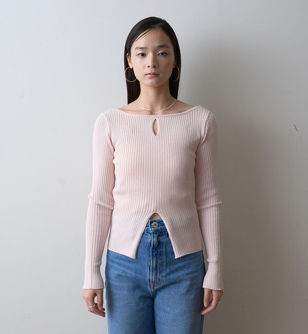 Rouge vif「【一部店舗限定】 カットアウトリブニット」|ニット・セーター|
