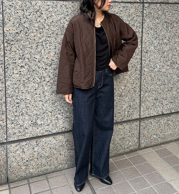 Rouge vif「リバーシブルパネトレーションファーキルトブルゾン」|ブルゾン・スタジャン|