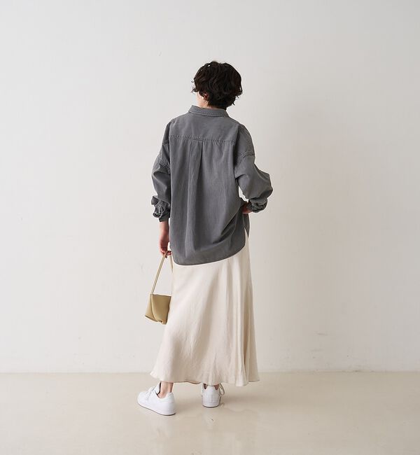 Rouge vif「【2026SS新作】【ロングセラー】NEW オーバーサイズデニムシャツ」|シャツ・ブラウス|