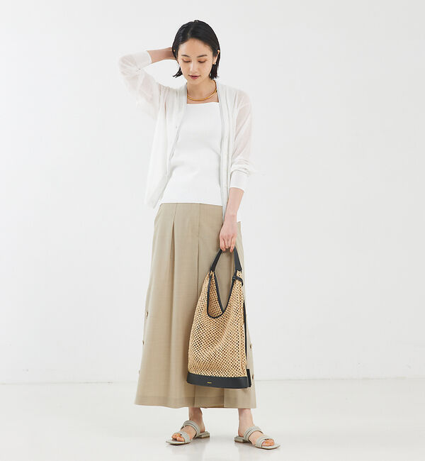 qualite「サイドボタンクロップドパンツ」|その他|