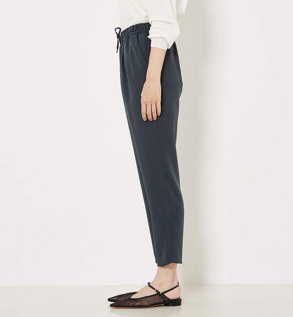 qualite「トルコサテンドロストパンツ」|スラックス|