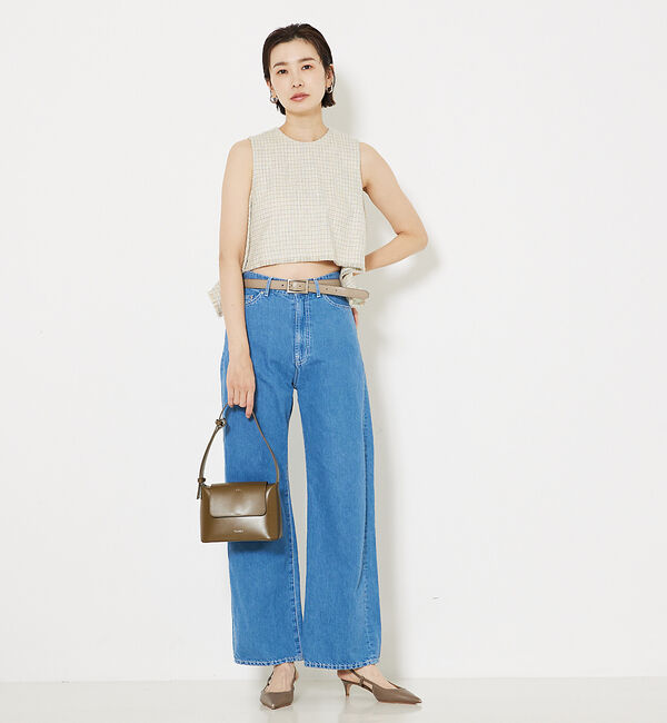 qualite「【セットアップ対応】コットンリネンデニム」|デニム|