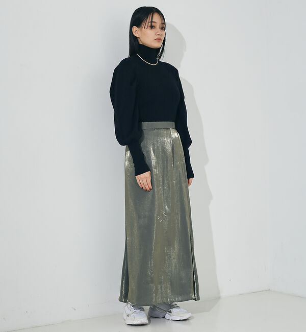 NOMINE「【セットアップ対応】スパークシャンブレーマーメイドスカート」|スカート|
