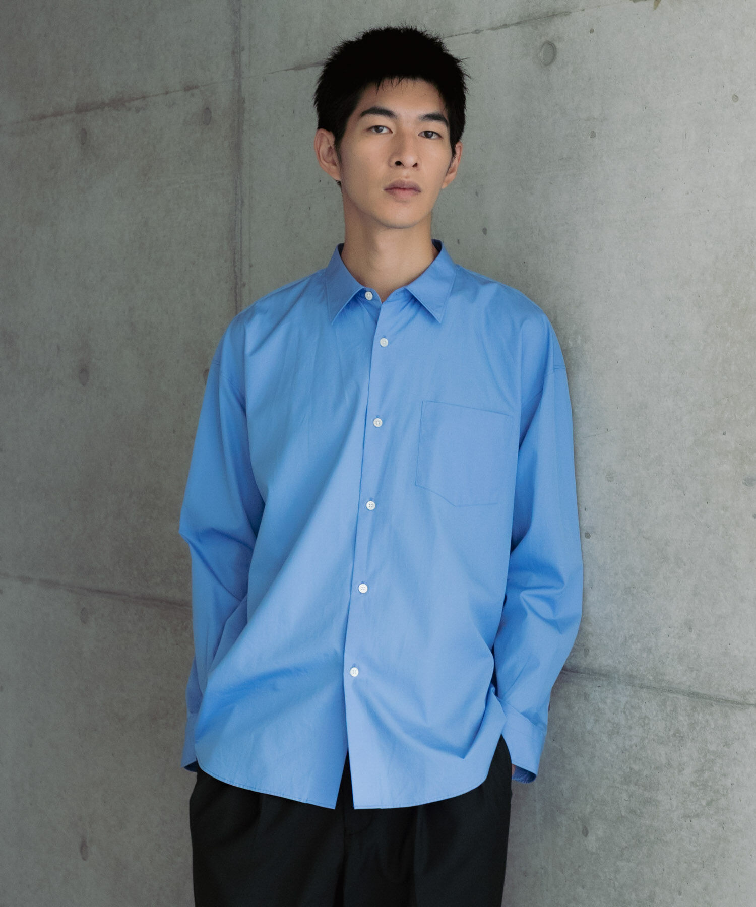 URBAN RESEARCH「new basic　THOMAS MASON LONG-SLEEVE OVER SHIRTS」|シャツ・ブラウス|ロイヤルブルー