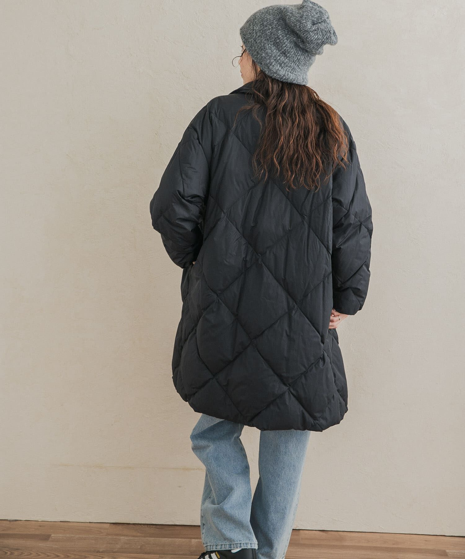 URBAN RESEARCH DOORS「『別注』NANGA&times;DOORS　QUILTED LONG COAT」|ノーカラーコート|