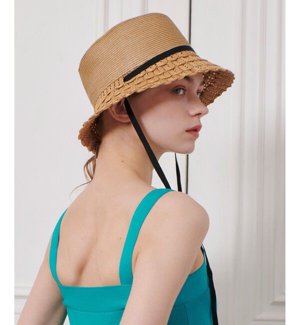 LOULOU WILLOUGHBY「【LOULOU WILLOUGHBY】スカラップブリムバケットハット」|ハット|