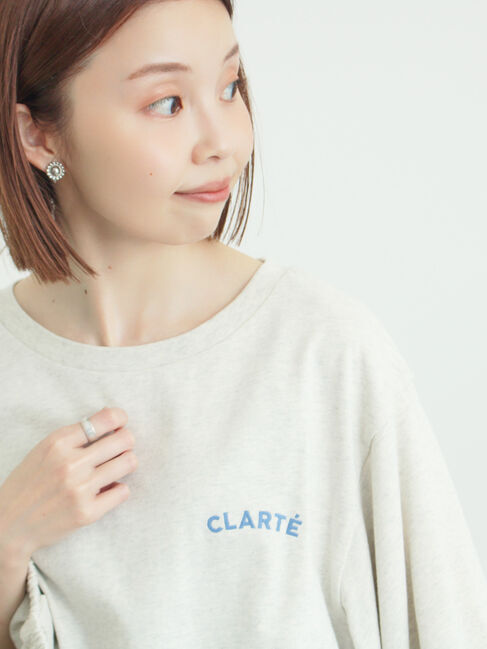 Samansa Mos2「袖タックTシャツ」|Tシャツ・カットソー|