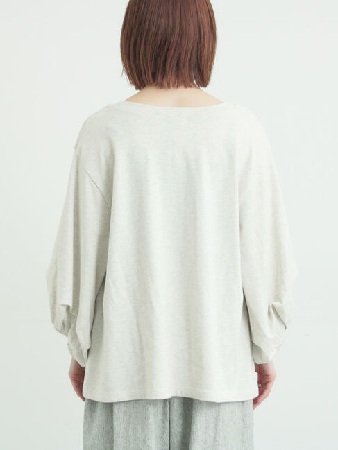 Samansa Mos2「袖タックTシャツ」|Tシャツ・カットソー|