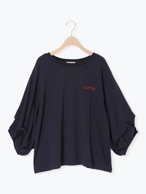Samansa Mos2「袖タックTシャツ」|Tシャツ・カットソー|