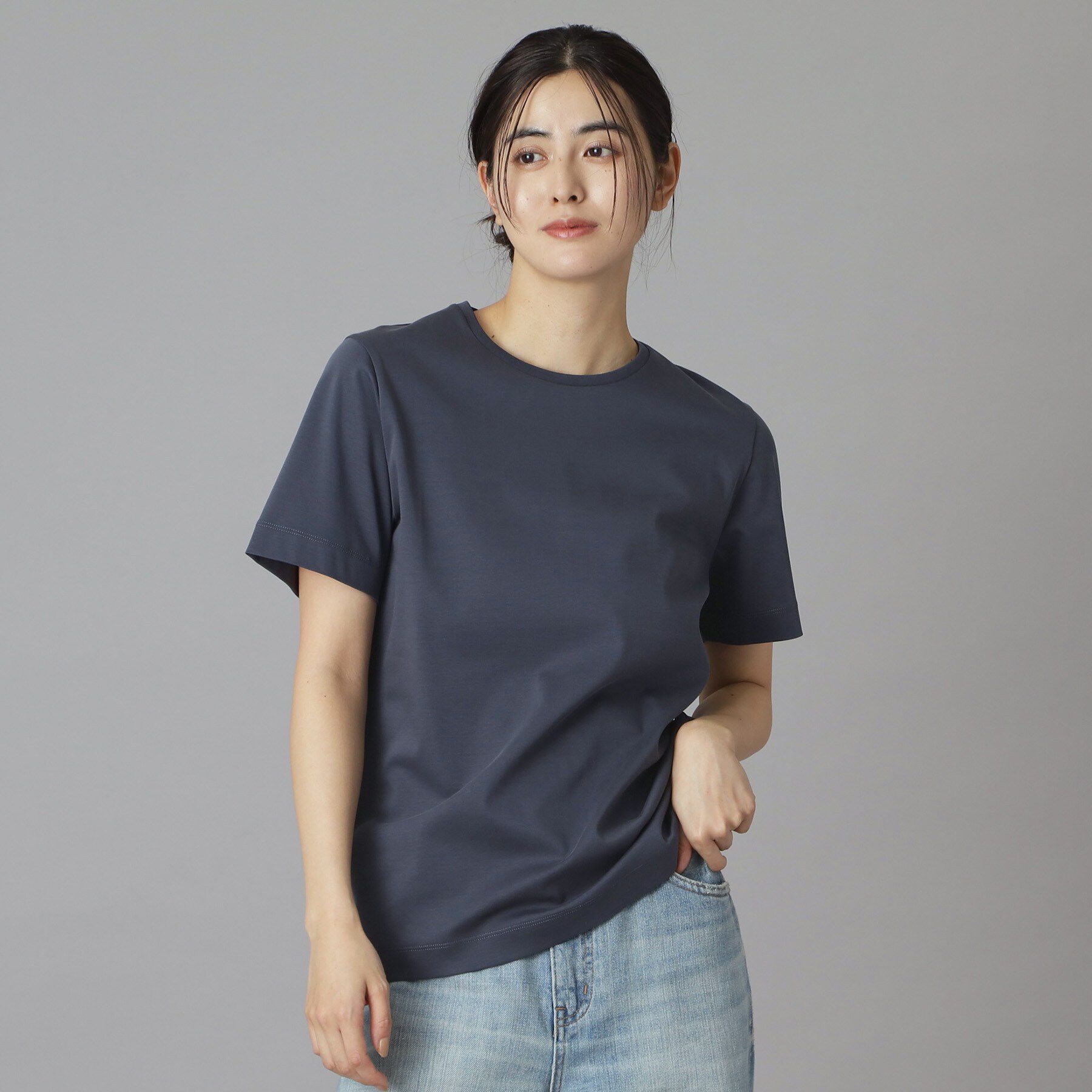 DRESSTERIOR「【接触冷感／抗菌防臭／消臭】アイスクリアコットンTシャツ」|Tシャツ・カットソー|