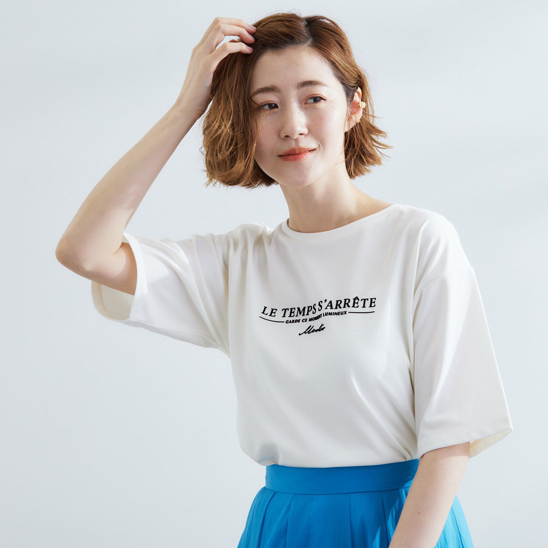 grove「【UVカット/二の腕カバー】ハーフスリーブロゴTシャツ」|Tシャツ・カットソー|オフ&times;フロッキー(1