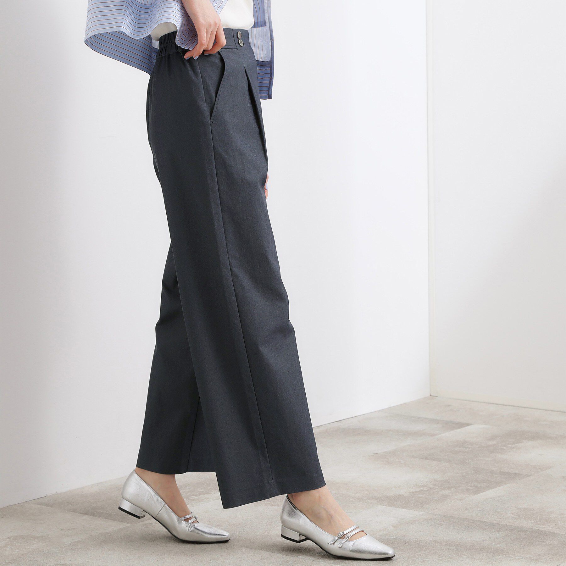 grove「【シリーズ累計13万枚/UVケア】ハイパーストレッチ ワイドクロップドパンツ」|その他|