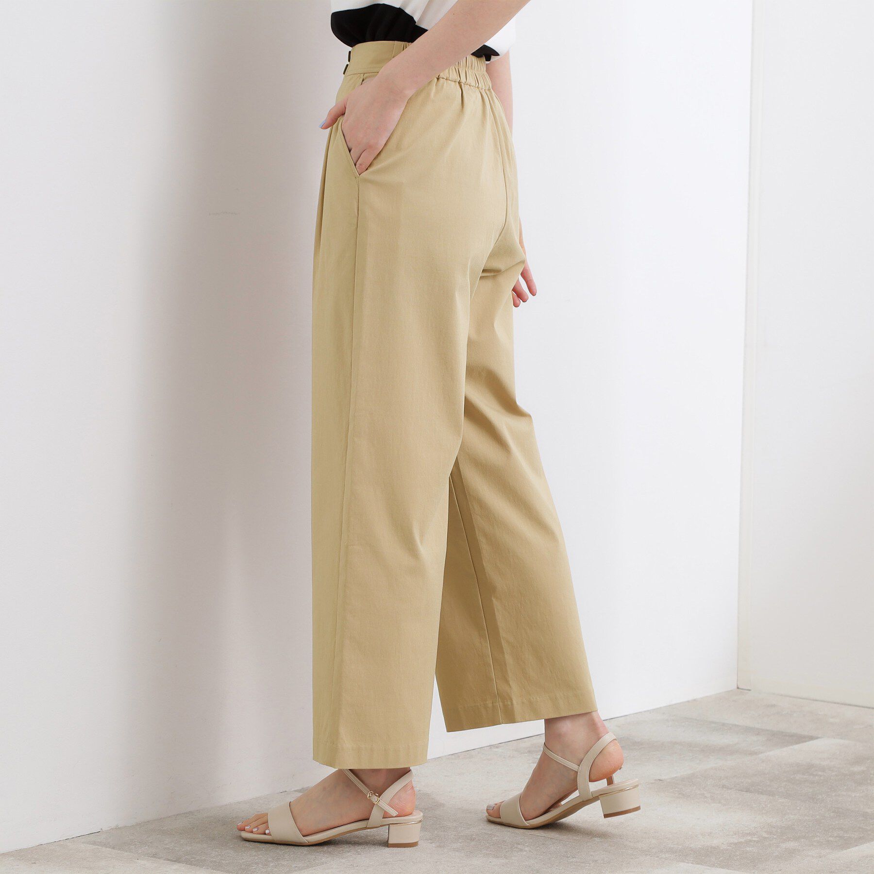 grove「【シリーズ累計13万枚/UVケア】ハイパーストレッチ ワイドクロップドパンツ」|その他|