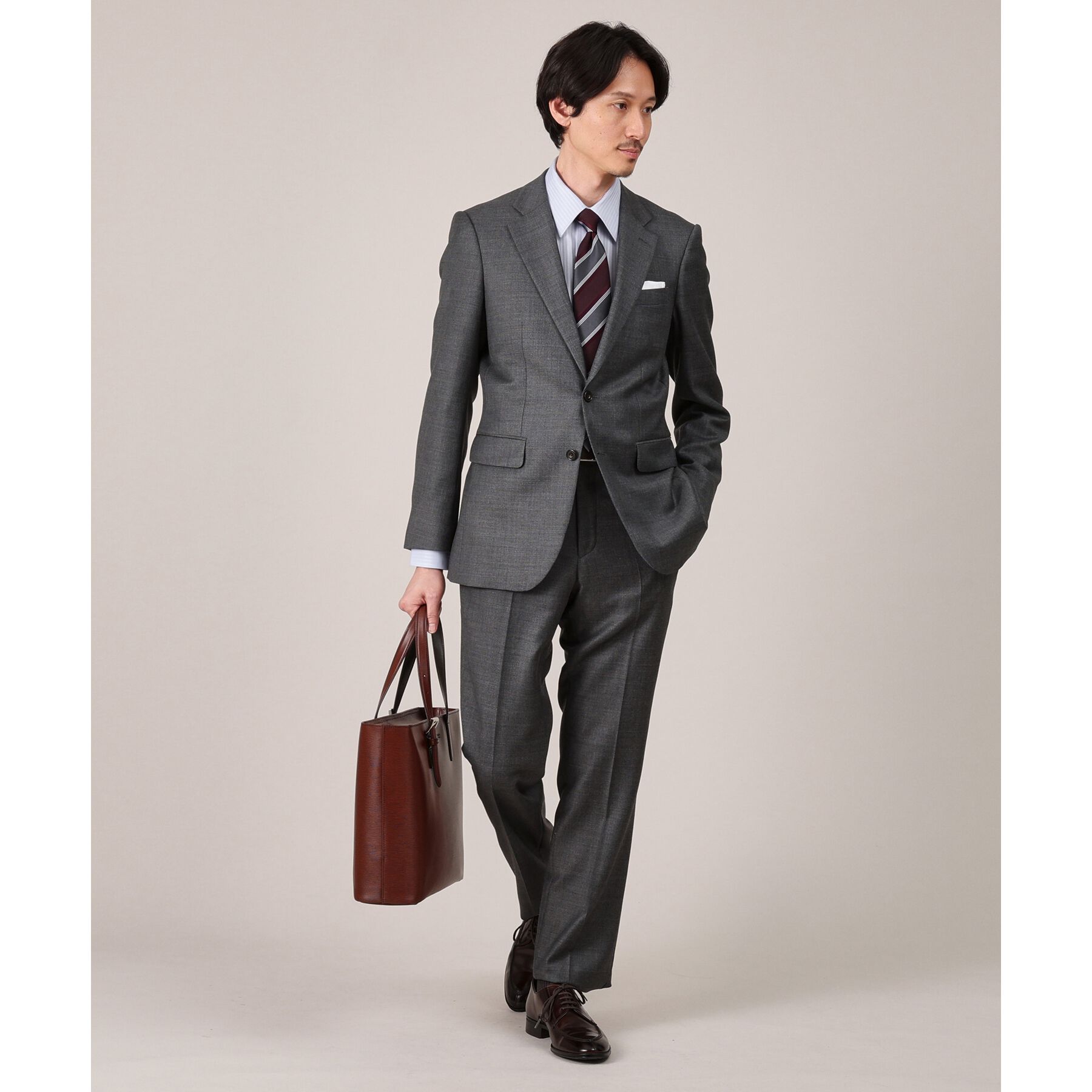 TAKEO KIKUCHI「【Made in JAPAN】ドビーストライプ ドレス シャツ」|シャツ・ブラウス|