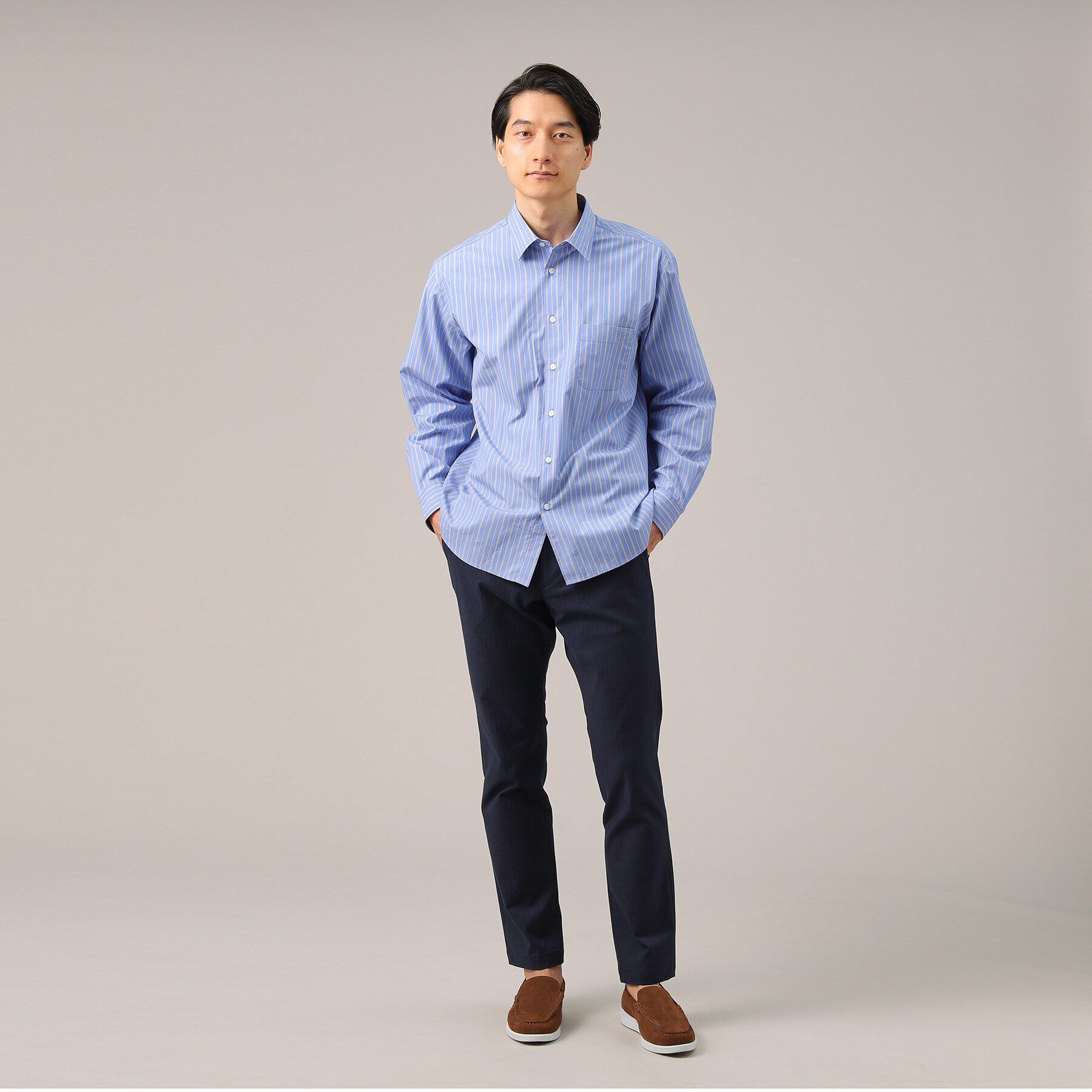 TAKEO KIKUCHI「【Made in JAPAN】播州織 ヘリンボン ストレート パンツ」|その他|
