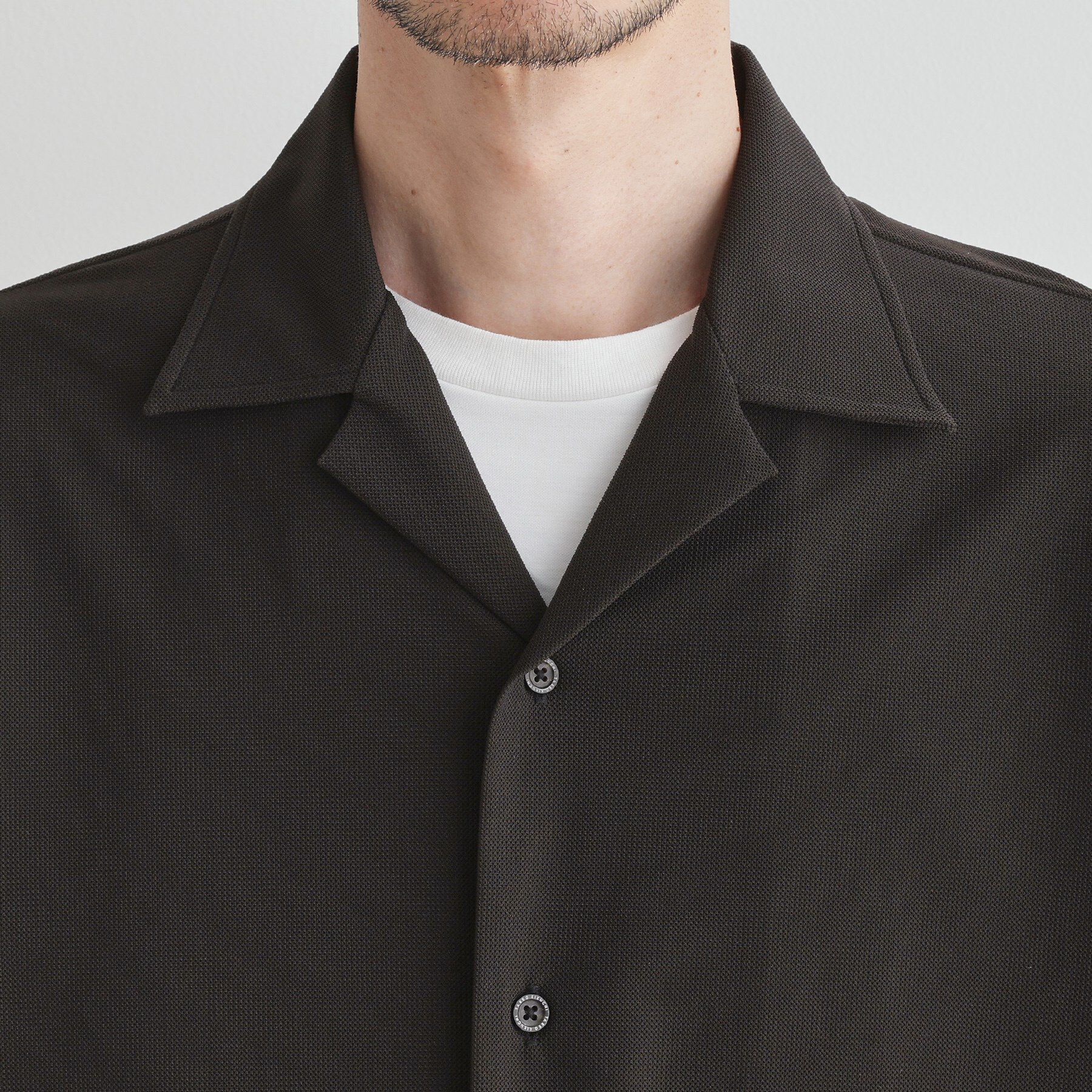 TAKEO KIKUCHI「【COOL CITY WEAR】エアートール オープンカラーシャツ /接触冷感・通気性」|シャツ・ブラウス|
