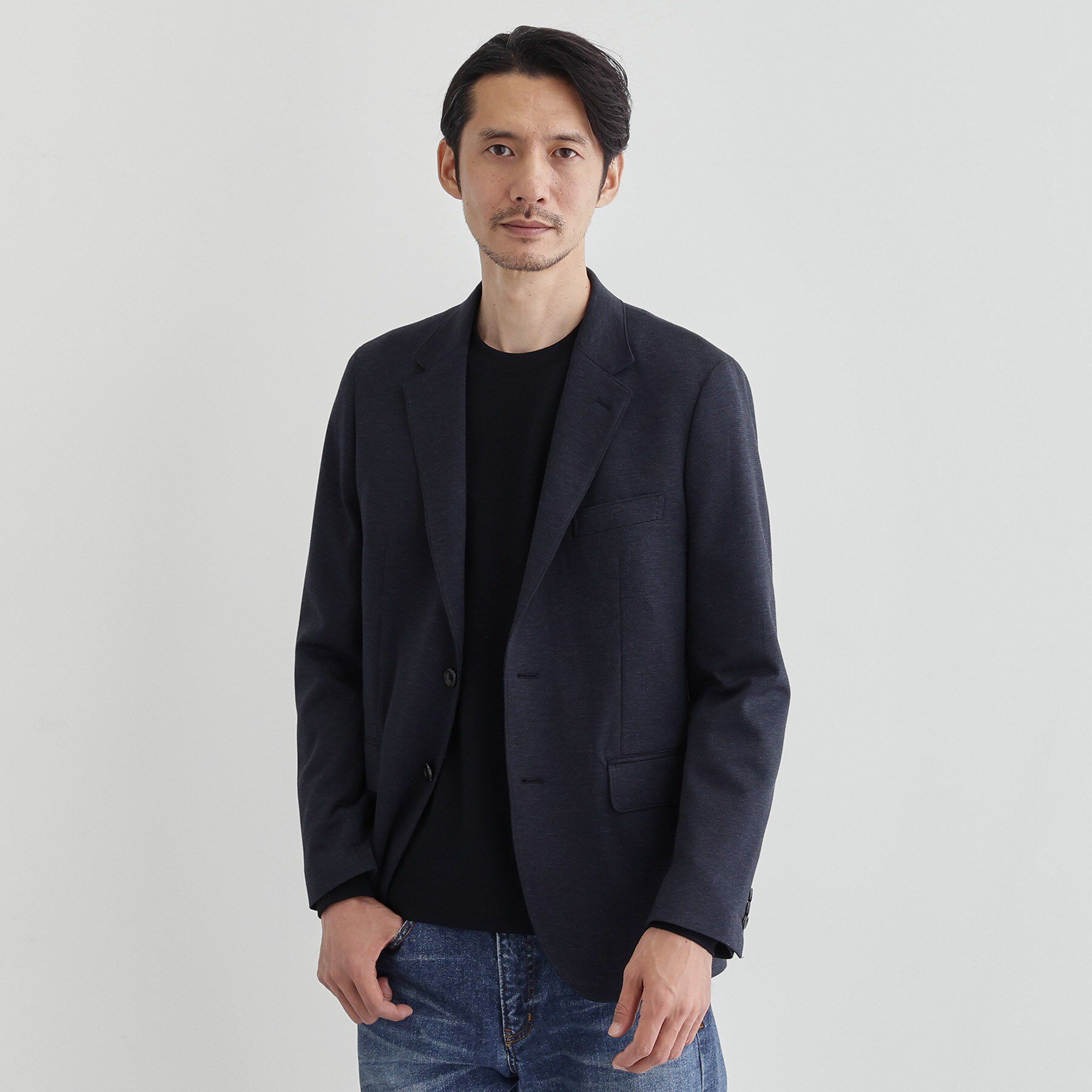 TAKEO KIKUCHI「ストレッチ テーラードＴシャツ」|Tシャツ・カットソー|