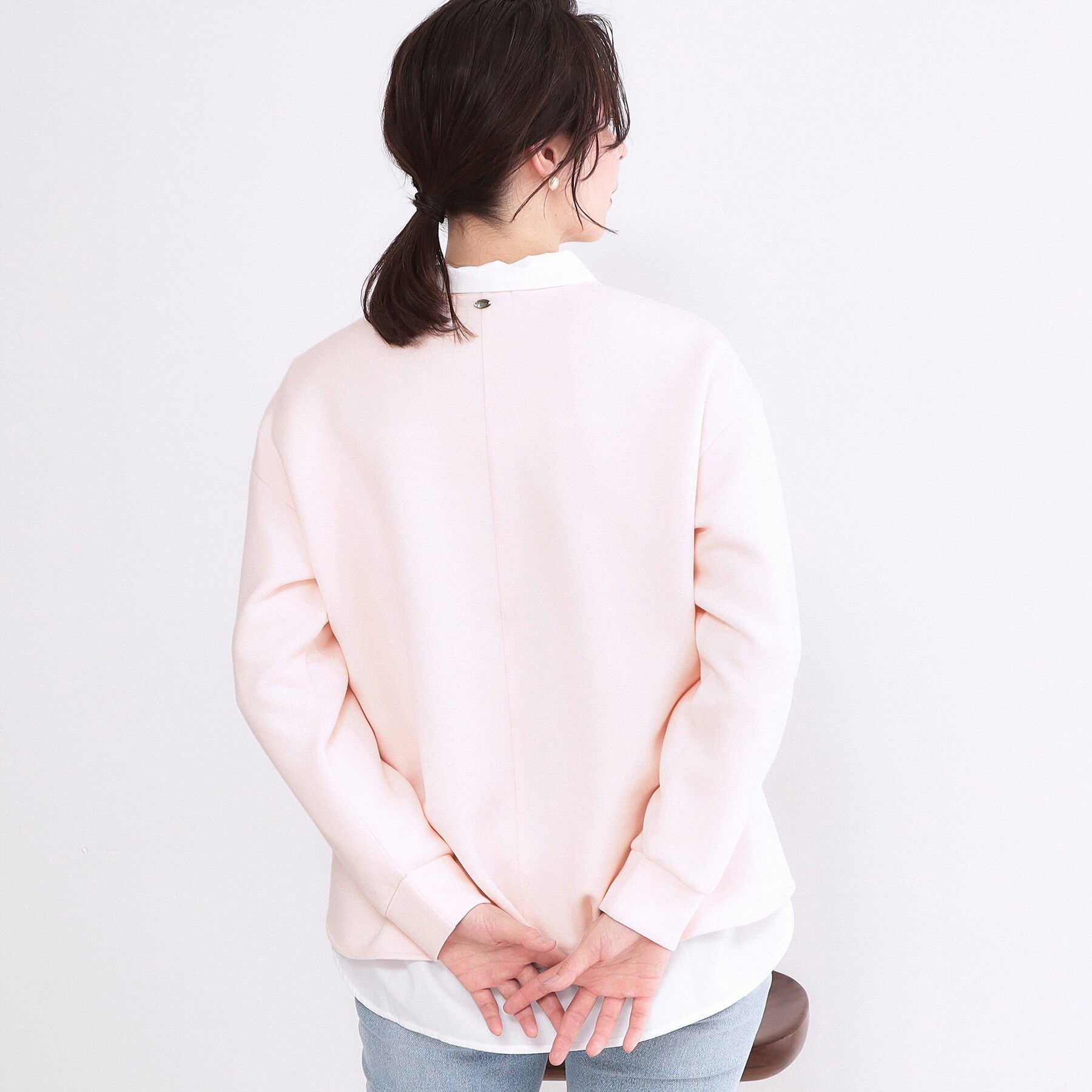 OPAQUE.CLIP「リラクシーボリュームスリーブトップス【洗濯機OK】」|Tシャツ・カットソー|