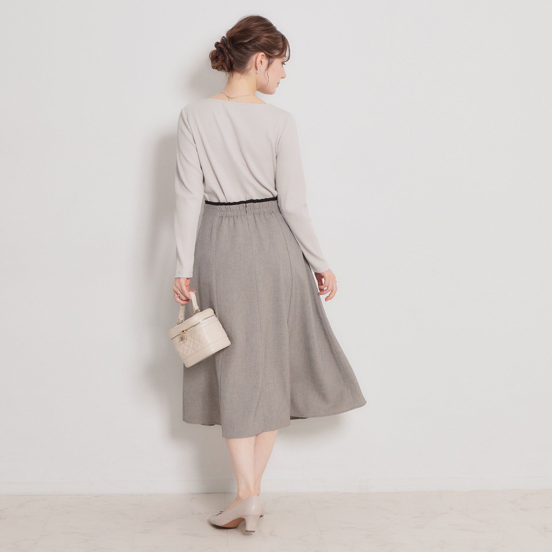 Couture broach「【洗える】ハートネック テレコプルオーバー」|Tシャツ・カットソー|