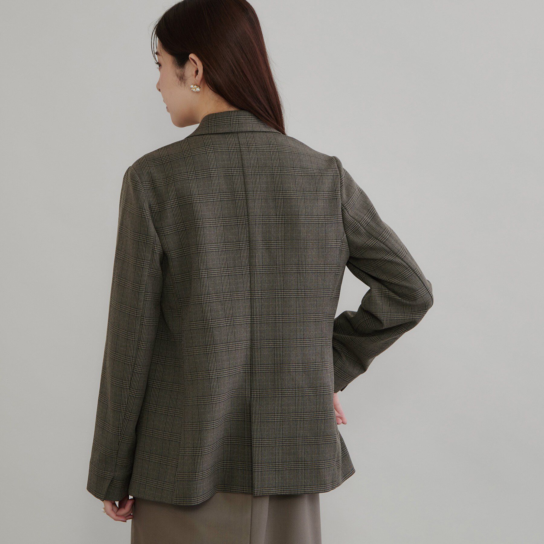 Couture broach「【マシンウォッシャブル・イージーケア】パール風釦テーラードジャケット【毛玉になりにくい・セットアップ」|テーラードジャケット|