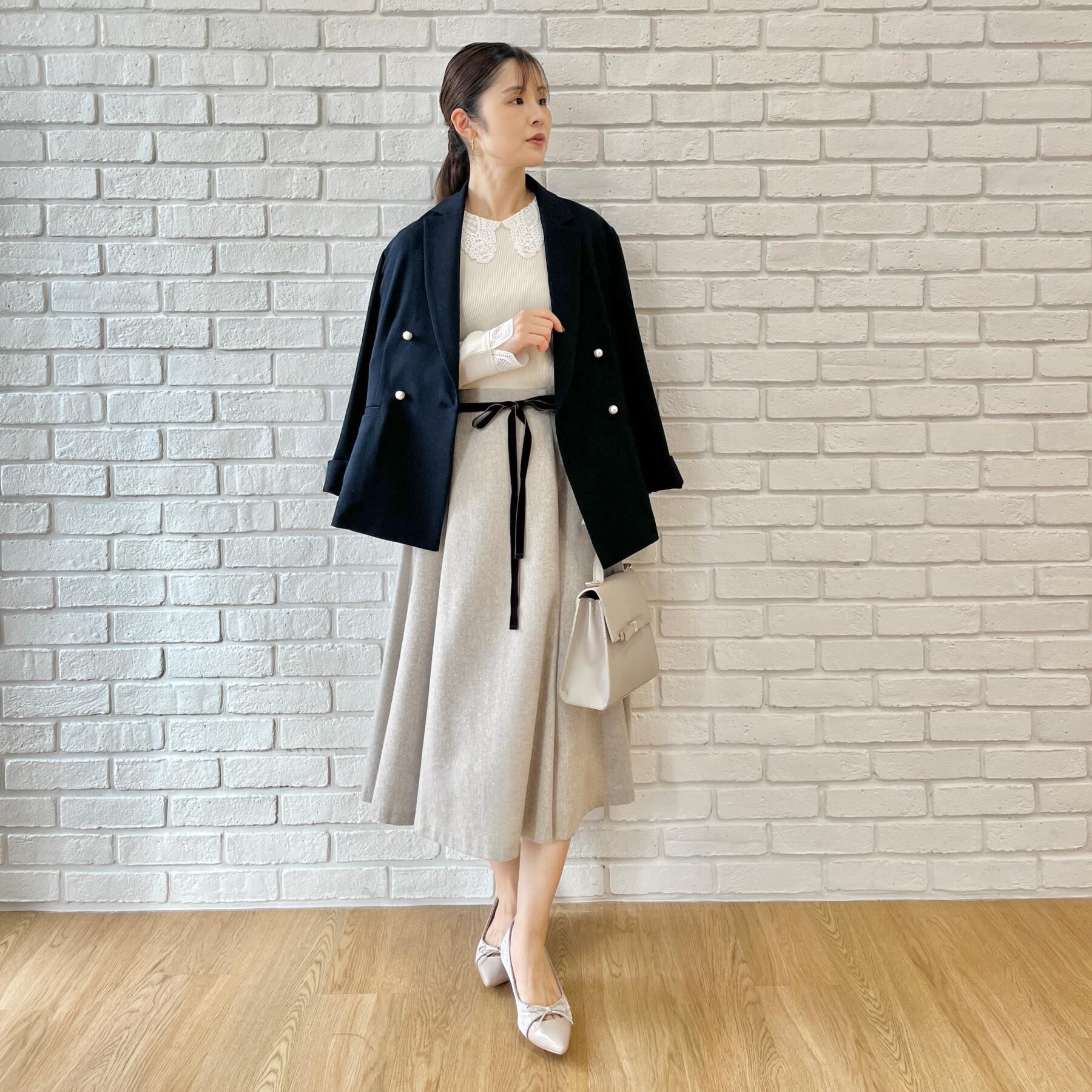 Couture broach「【マシンウォッシャブル・イージーケア】パール風釦テーラードジャケット【毛玉になりにくい・セットアップ」|テーラードジャケット|