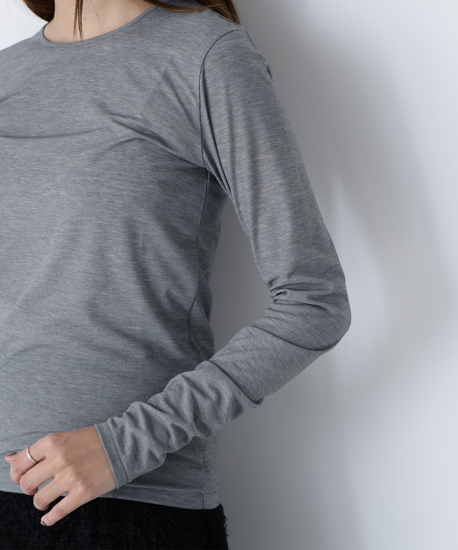  「シアーカットソーシリーズ クルーネック＊」|Tシャツ・カットソー|