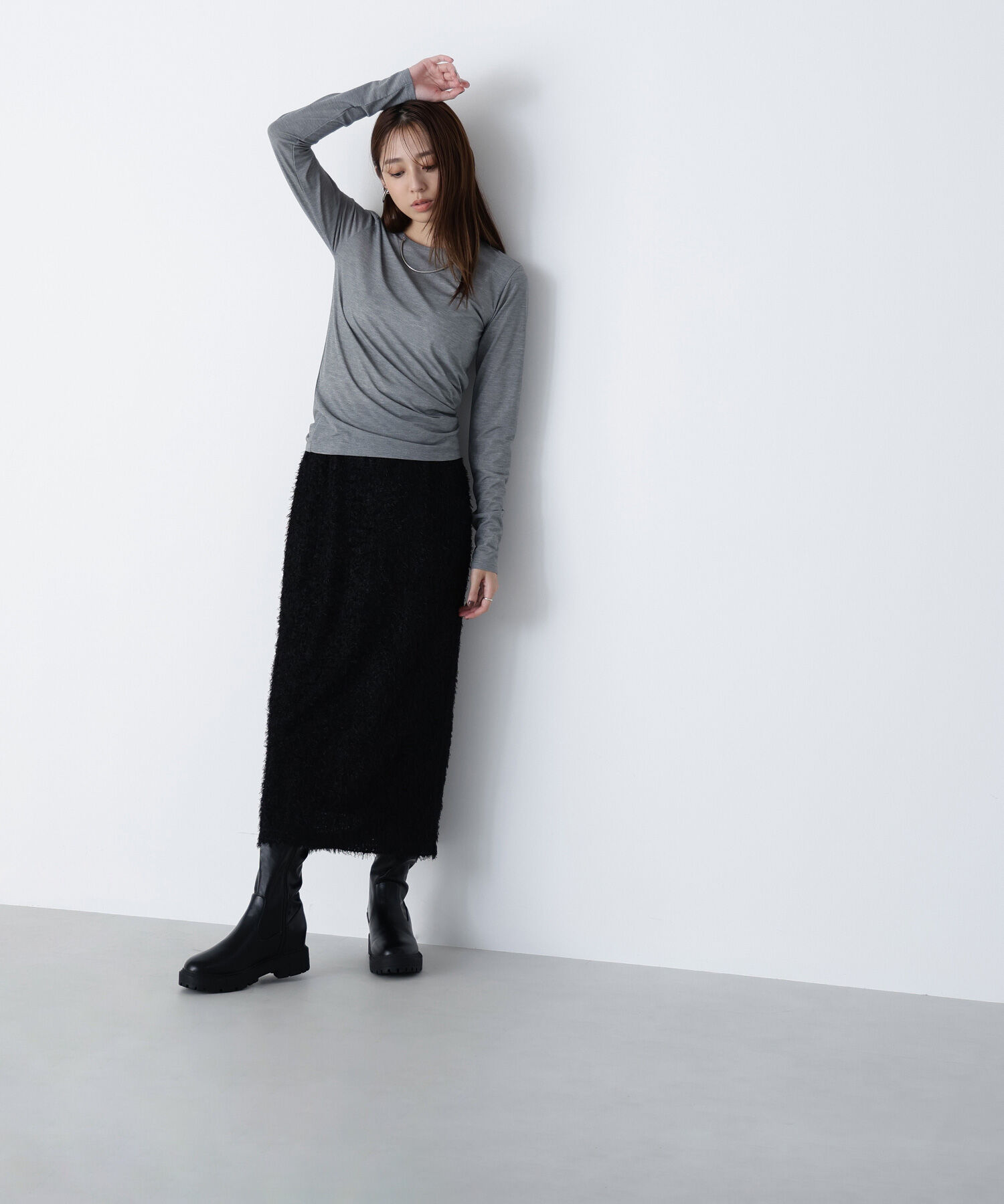  「シアーカットソーシリーズ クルーネック＊」|Tシャツ・カットソー|
