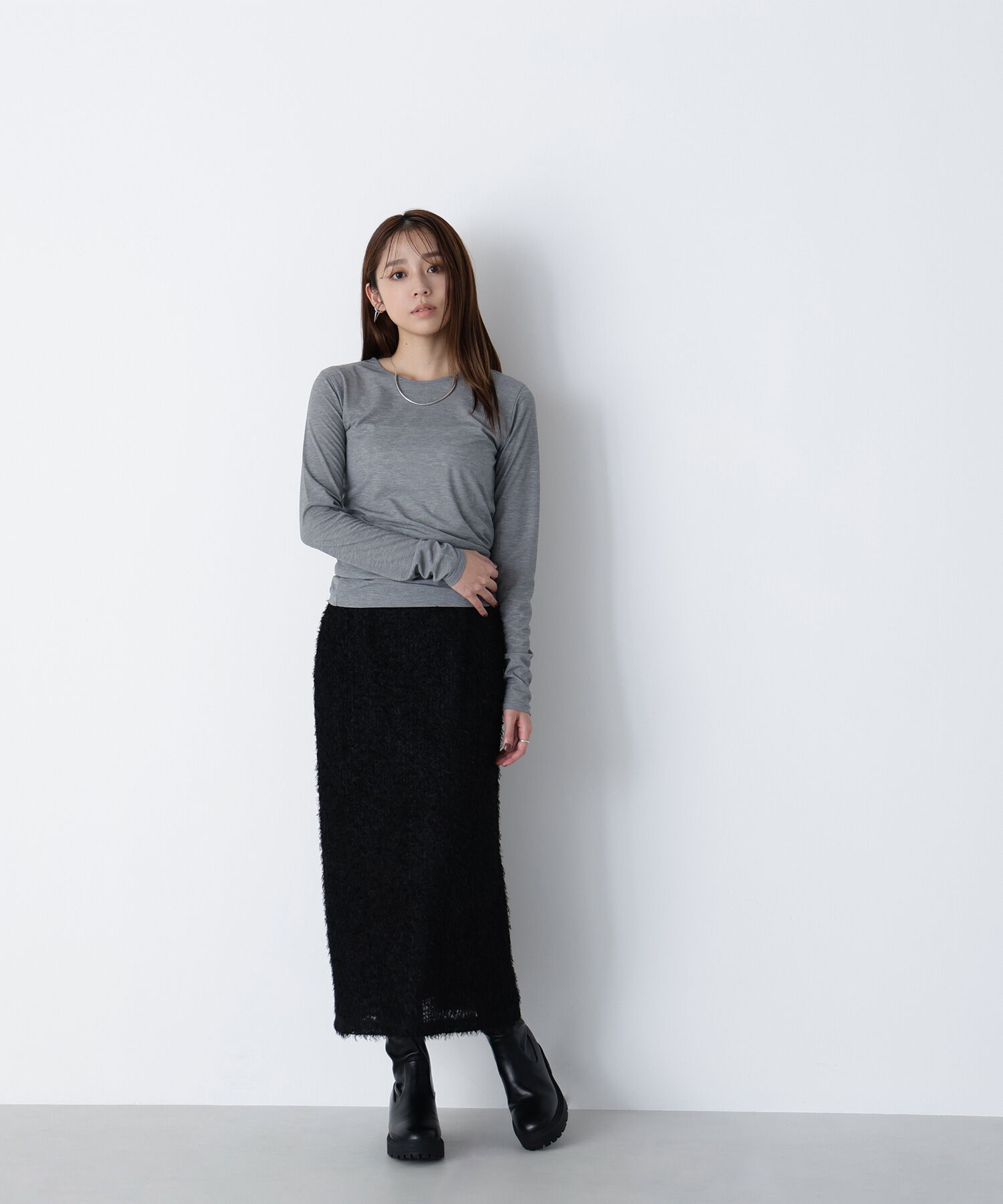  「シアーカットソーシリーズ クルーネック＊」|Tシャツ・カットソー|