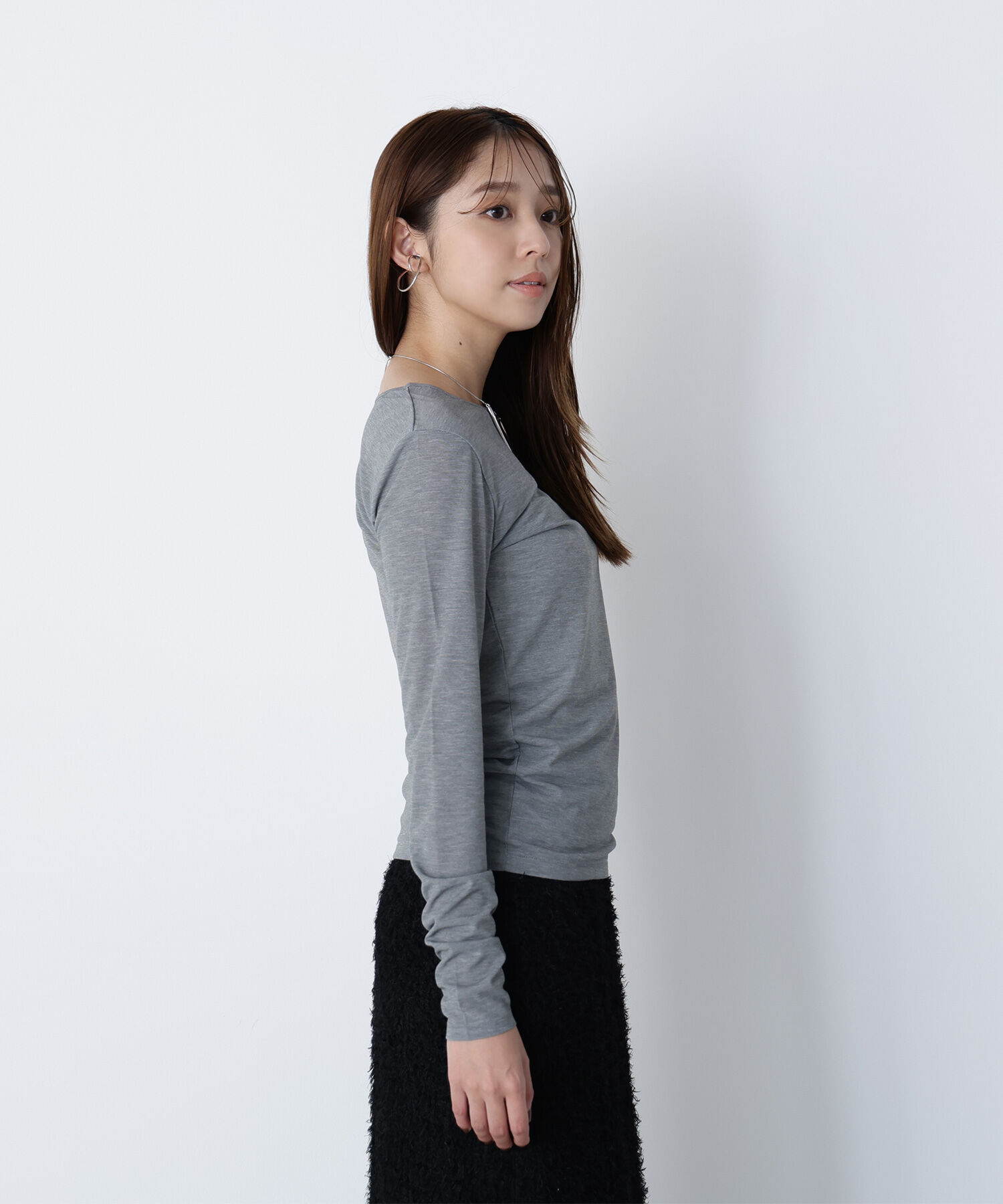  「シアーカットソーシリーズ クルーネック＊」|Tシャツ・カットソー|