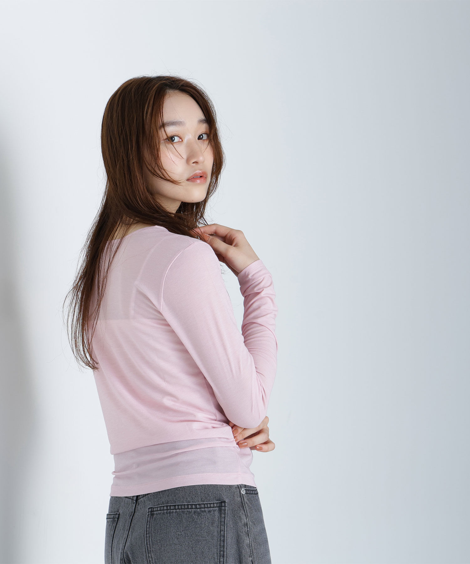  「シアーカットソーシリーズ クルーネック＊」|Tシャツ・カットソー|
