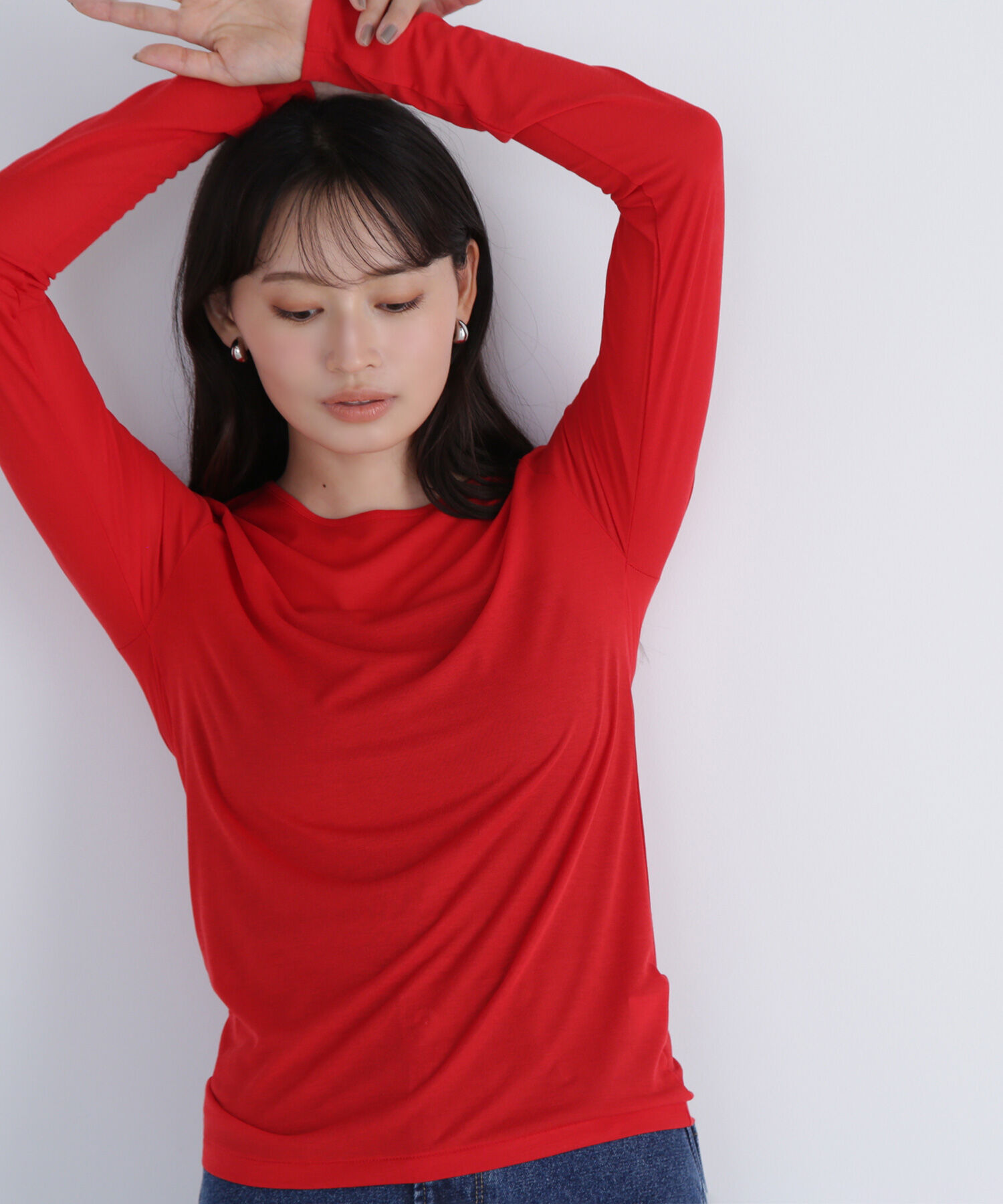 「シアーカットソーシリーズ クルーネック＊」|Tシャツ・カットソー|