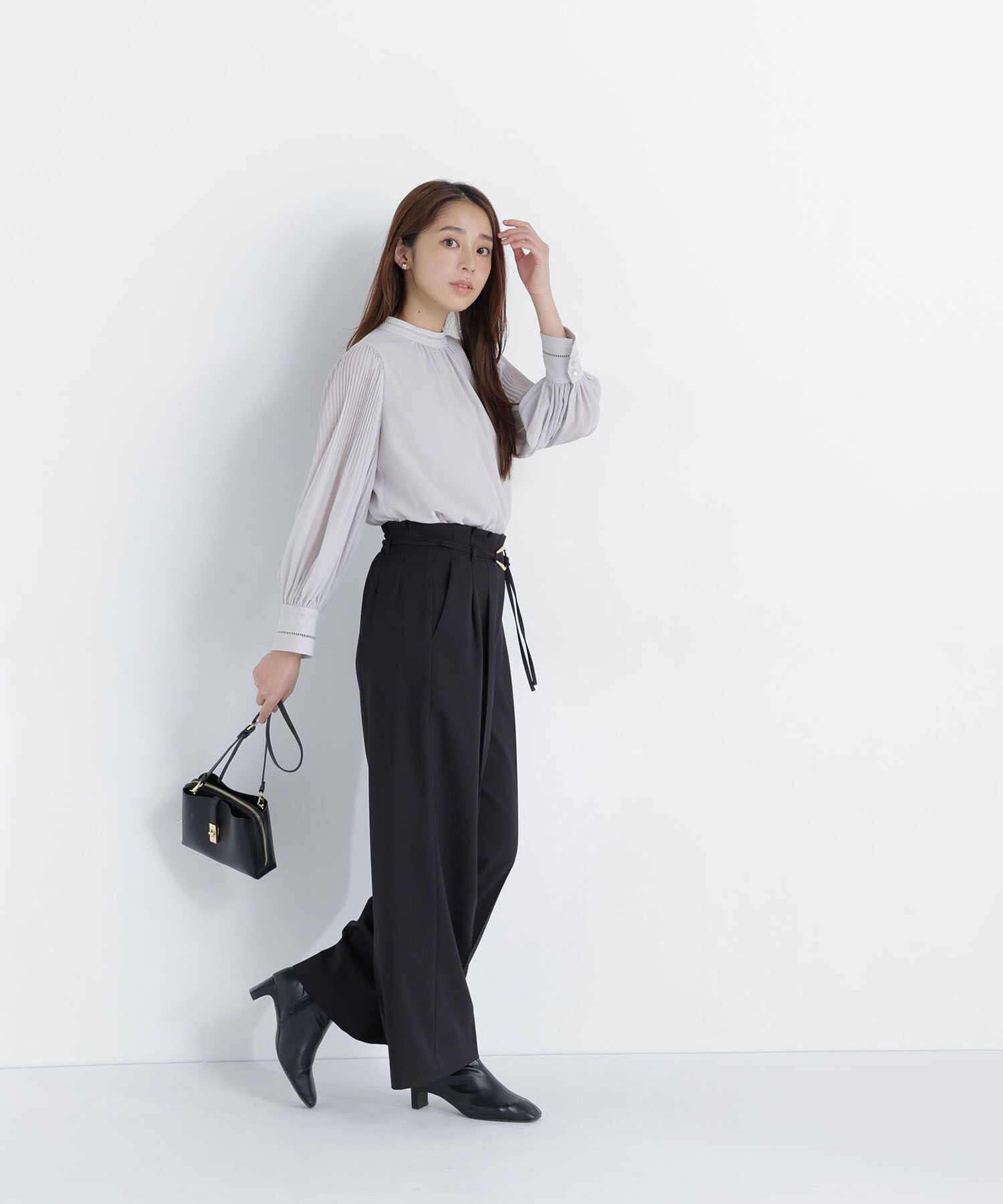  「＜CLASSY.11月号掲載＞ダブルベルトワイドパンツ」|その他|