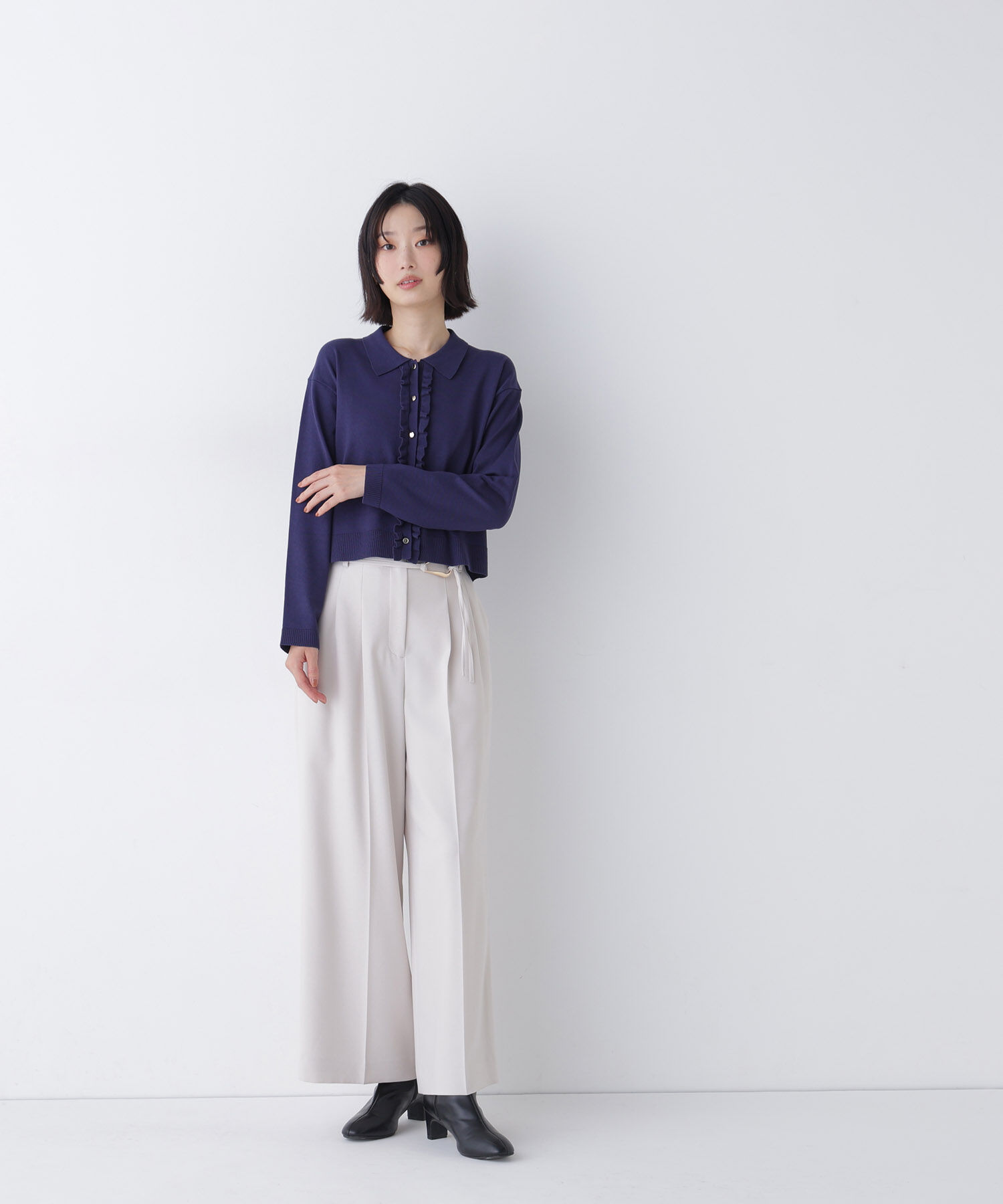  「＜CLASSY.11月号掲載＞ダブルベルトワイドパンツ」|その他|