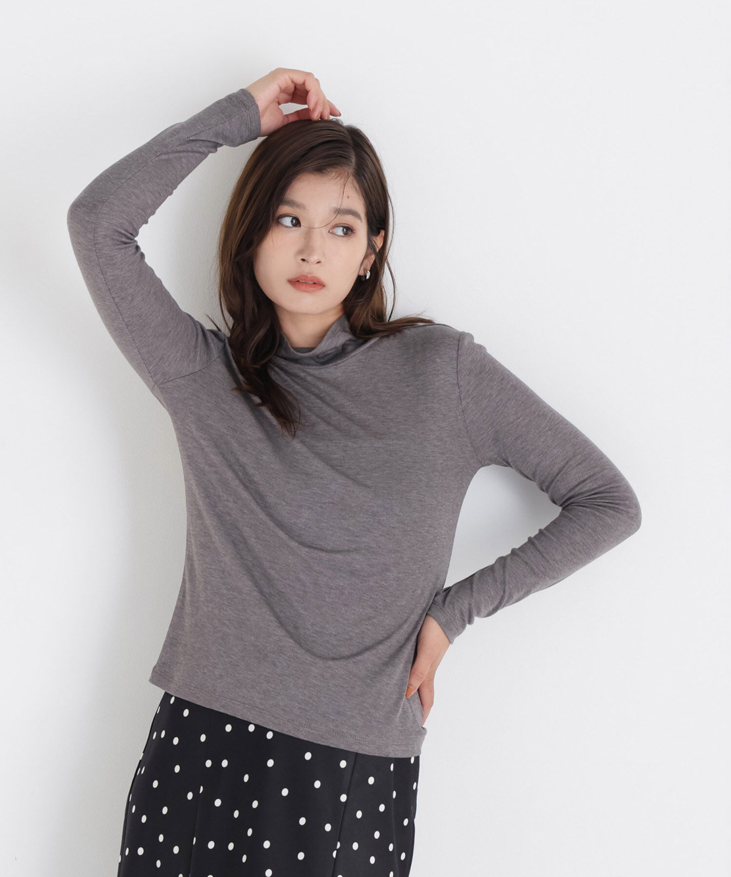  「ハイネックカットソー」|Tシャツ・カットソー|