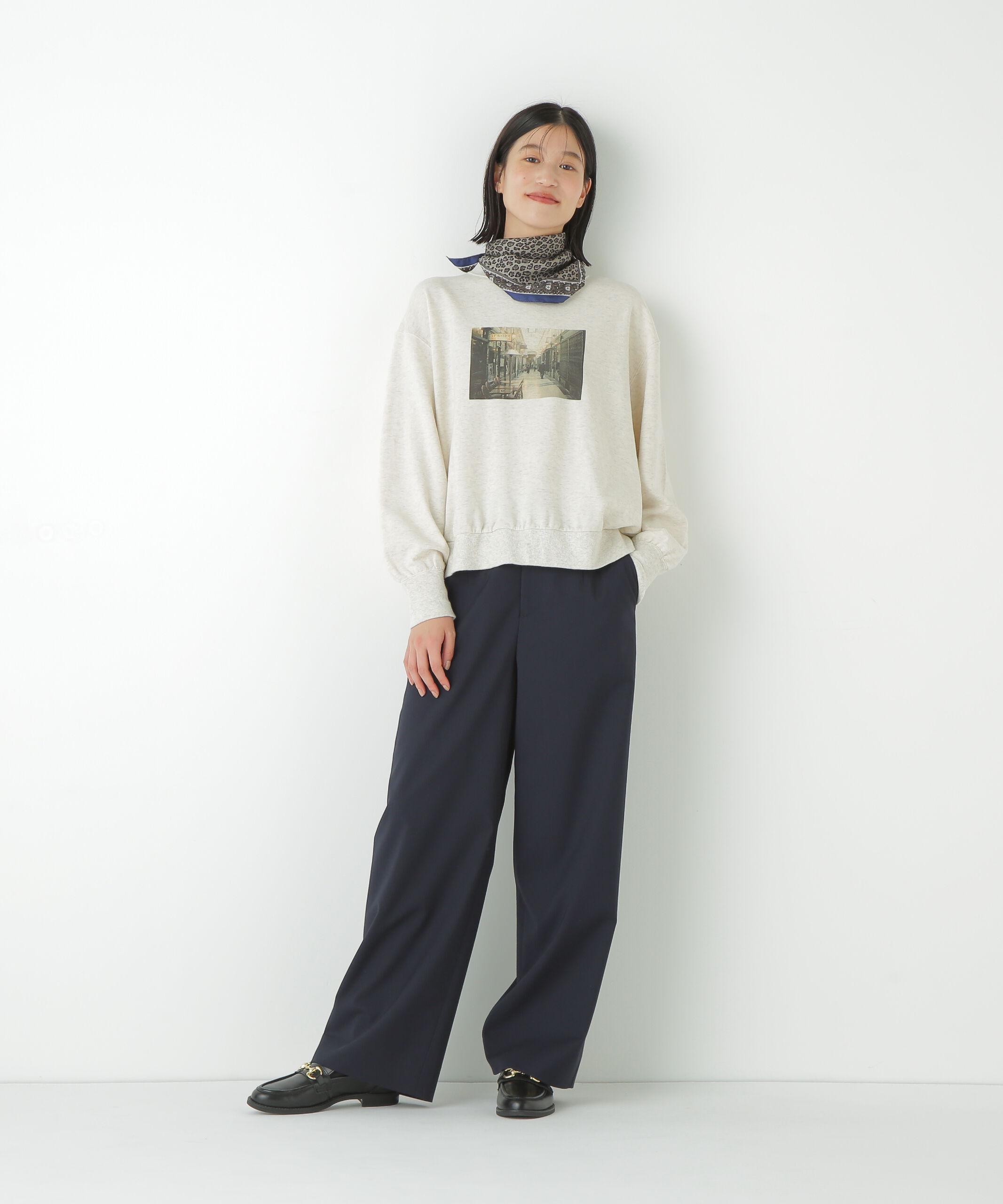 「◆強撚シャークスキンセミワイドパンツ」|その他|
