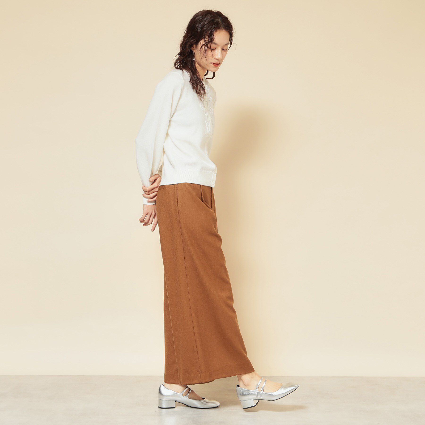 SunaUna「【COLLECTION LINE】ベルト付ガウチョパンツ」|その他|