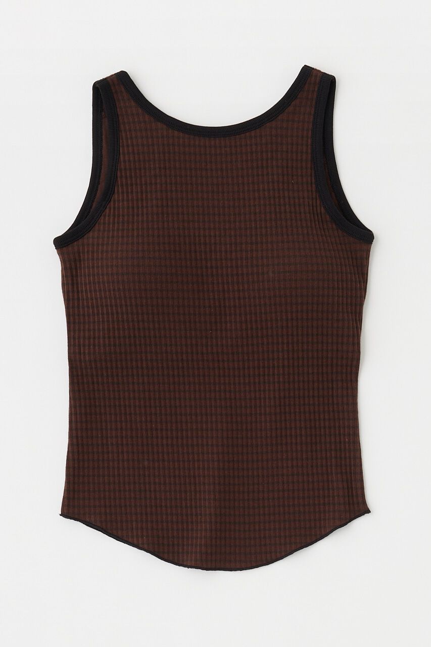 MOUSSY「CUP IN BORDER タンク」|タンクトップ|