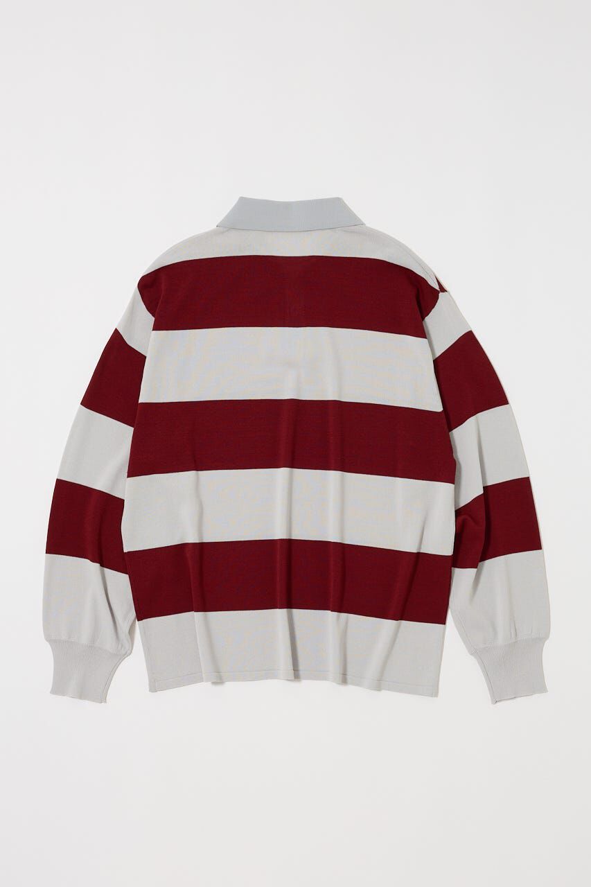 MOUSSY「BORDER KNIT ポロ」|ニット・セーター|